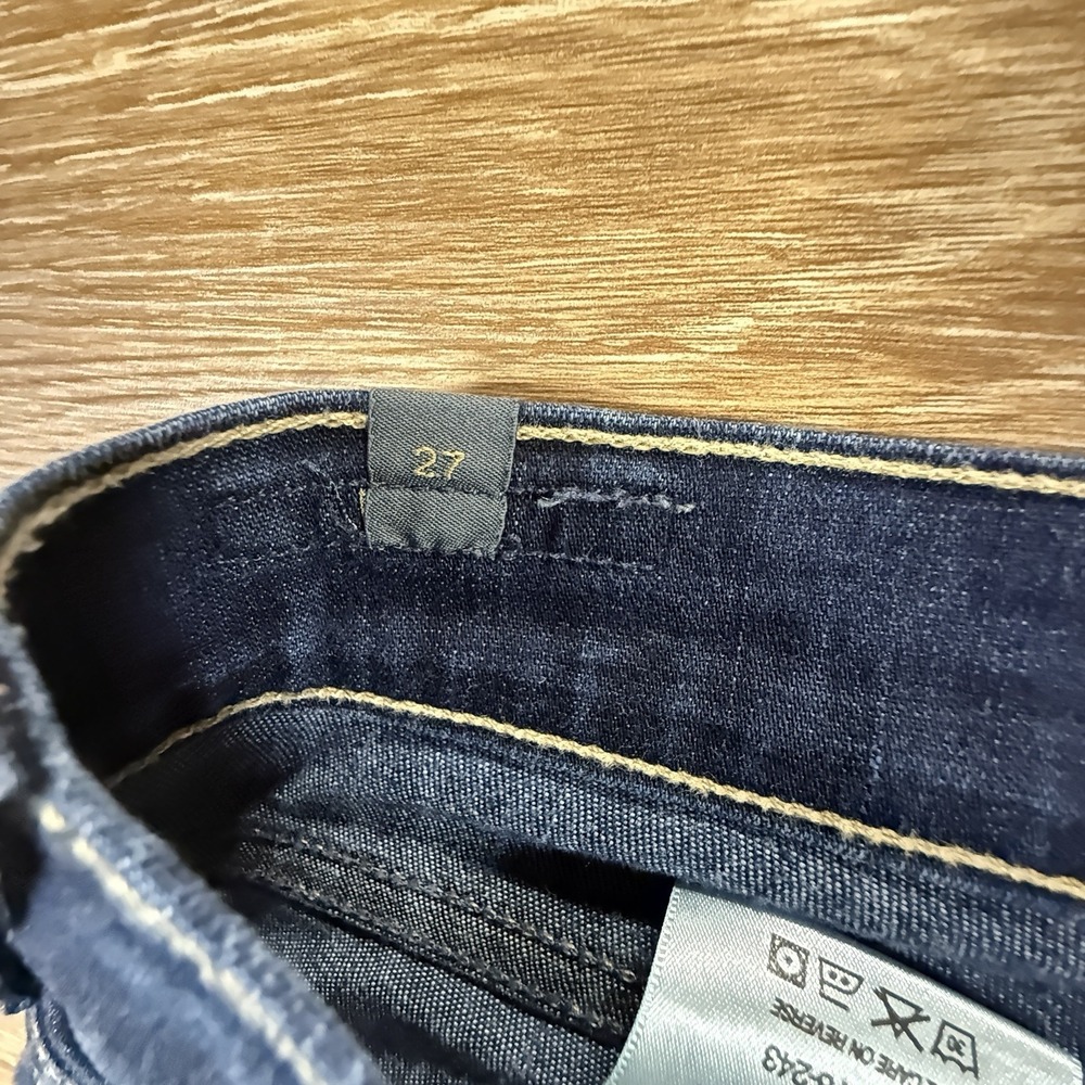 Citizens of Humanity Ava Low Rise Straight Leg Jeans Women's Size 27 Dark Wash - Picture 5 of 12